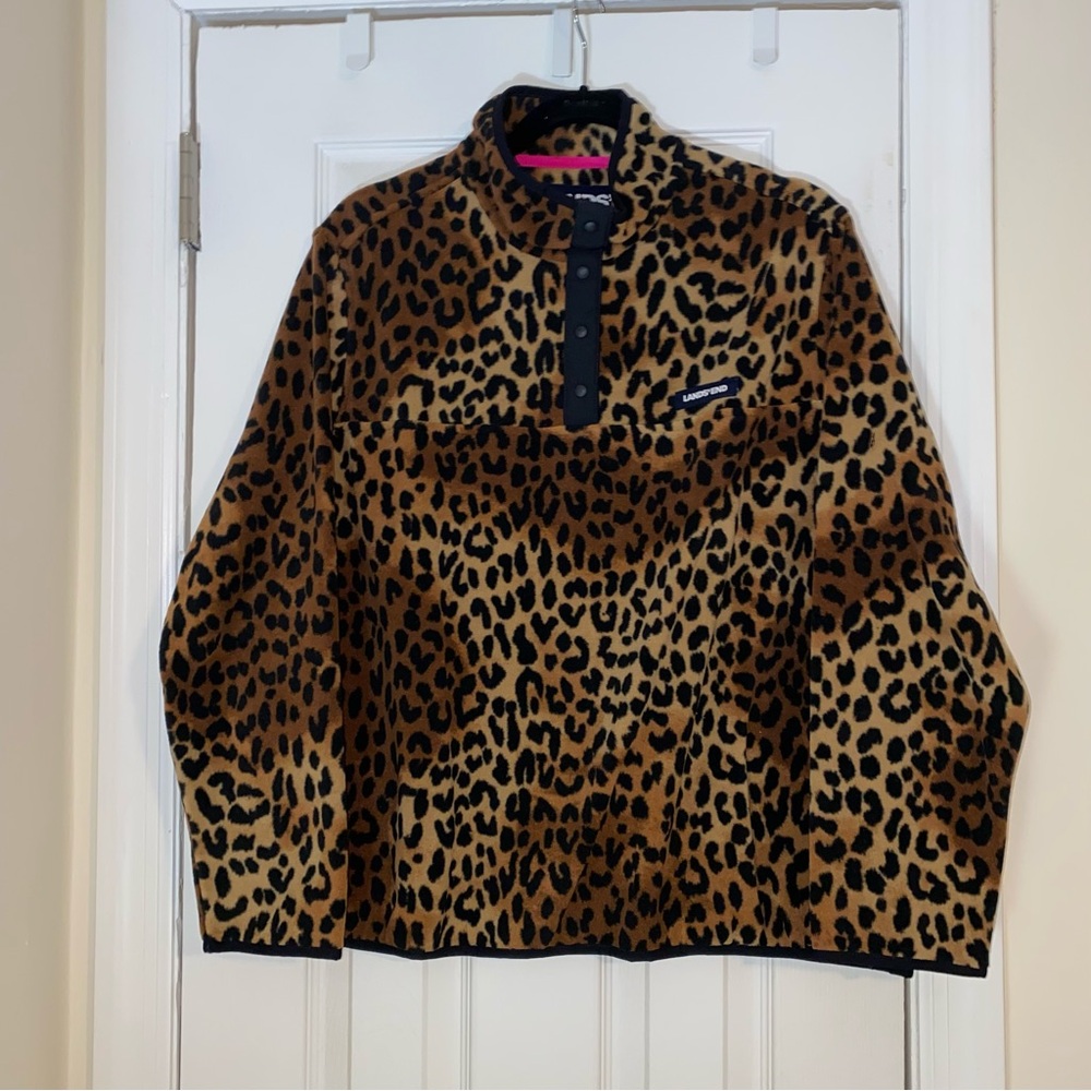 NWOT Land’s End Fleece Pullover XL